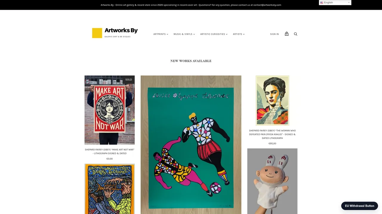 Screenshot de Artworks By