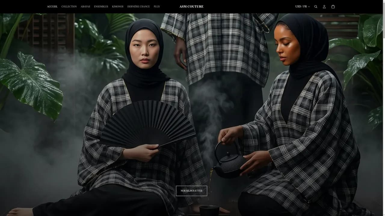 Aperçu du site ASM COUTURE