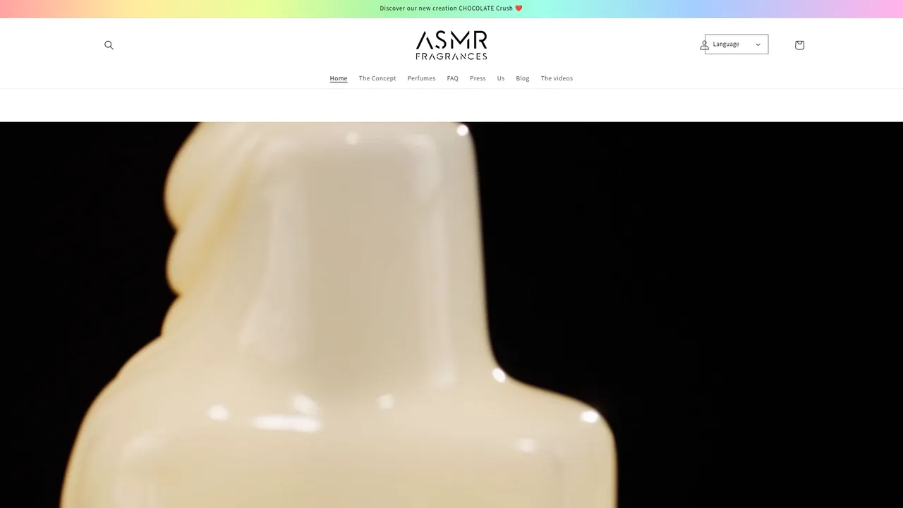 Screenshot de ASMR Fragrances