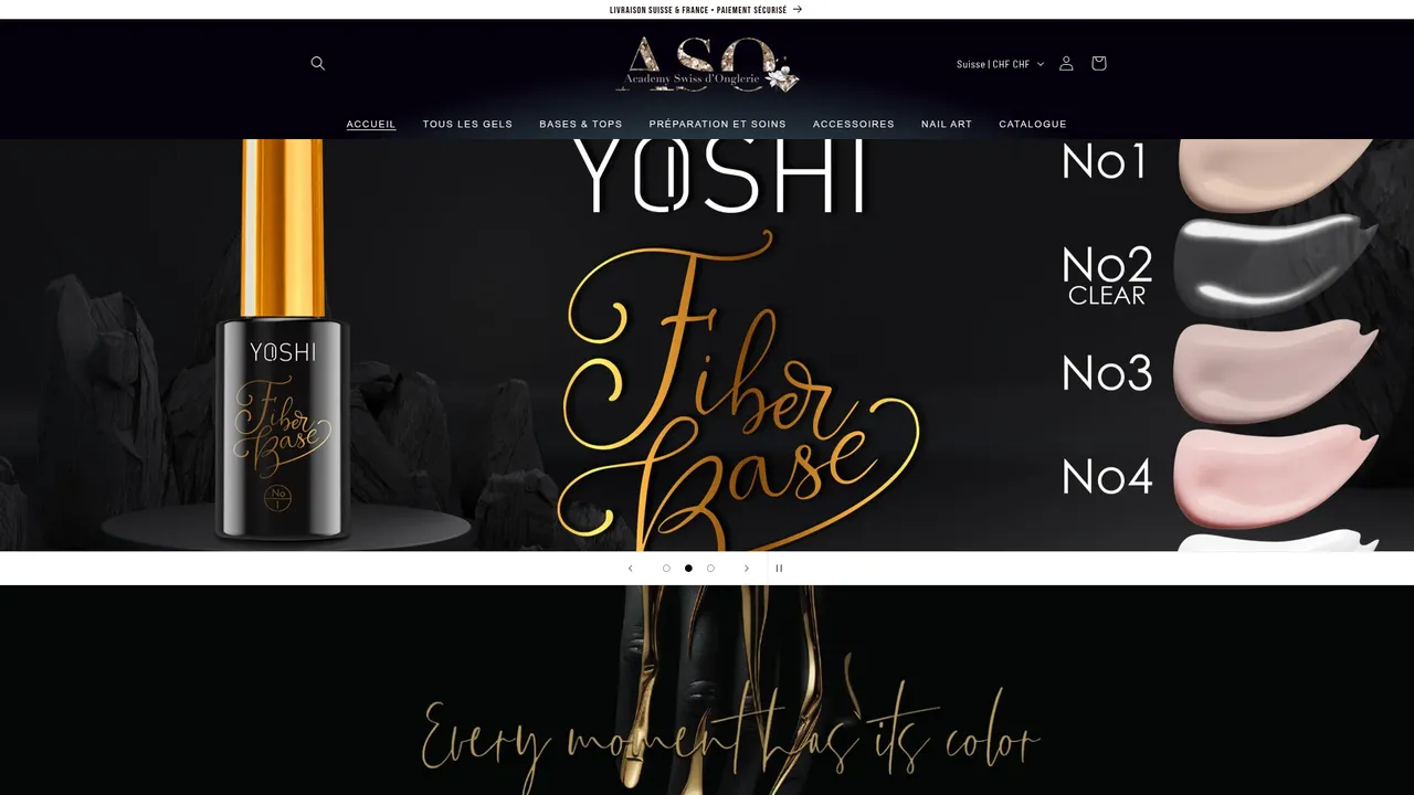 Screenshot de aso-yoshi.com
