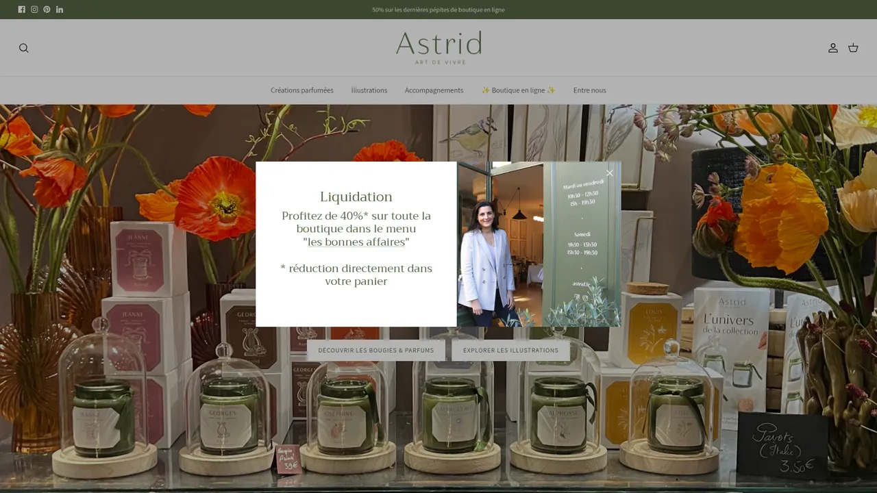 Screenshot de Astrid - art de vivre