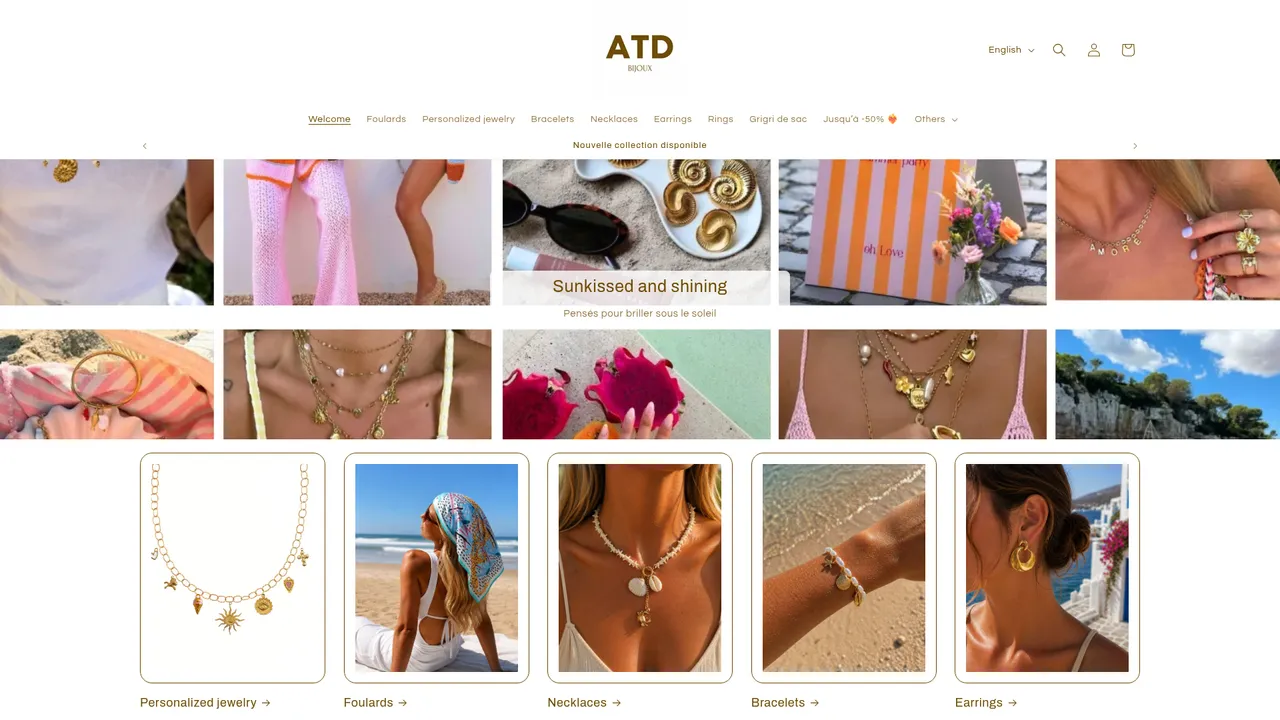 Screenshot de ATD Bijoux