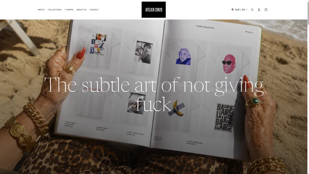 Aperçu du site Atelier 20h20
