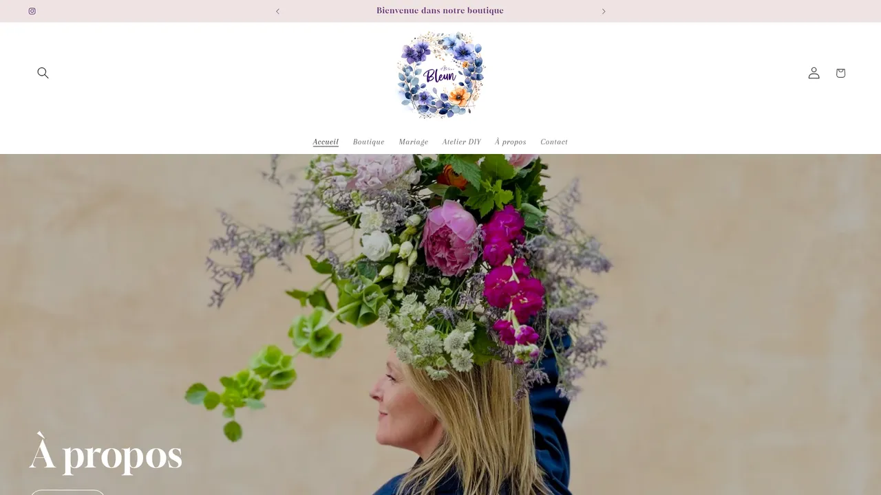 Aperçu du site Atelier Bleun