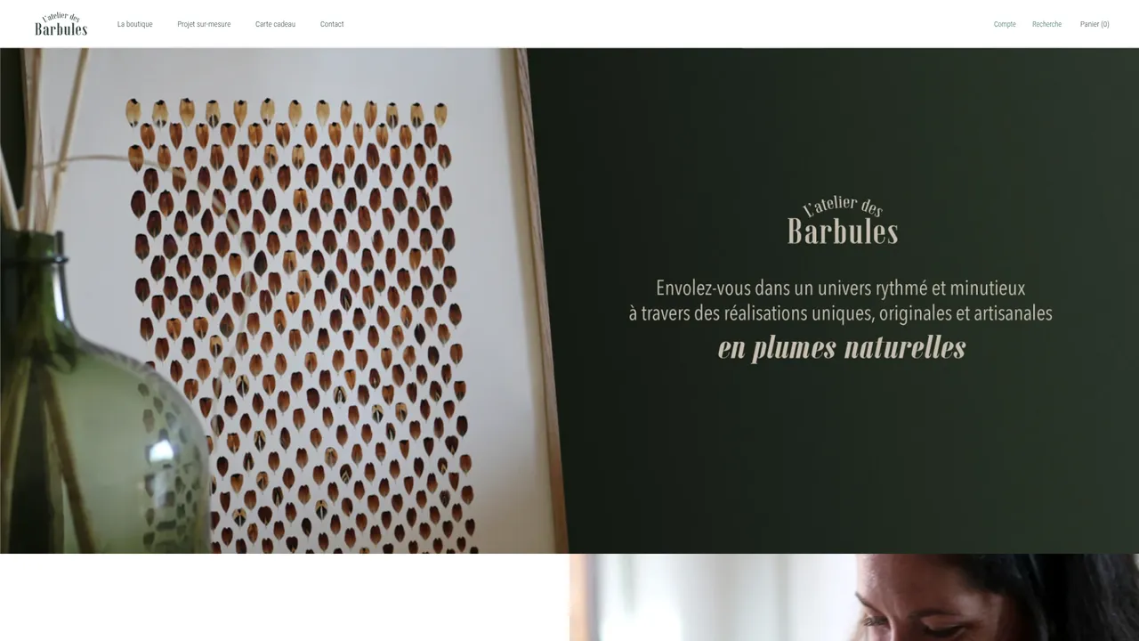 Screenshot de atelier des barbules