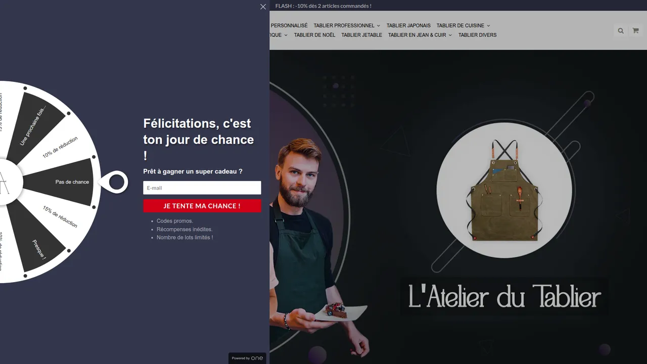 Aperçu du site Atelier du Tablier