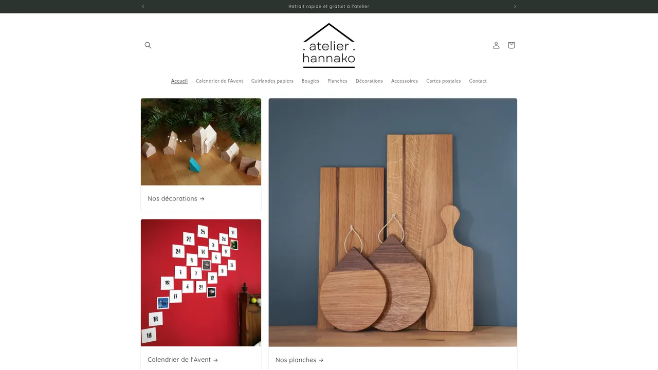 Screenshot de atelier-hannako.fr