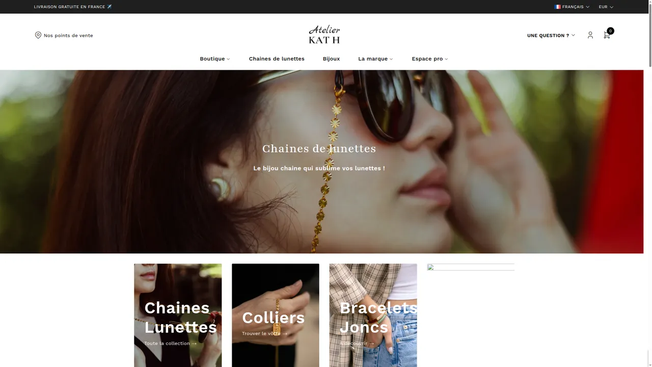 Aperçu du site Atelier Kat H