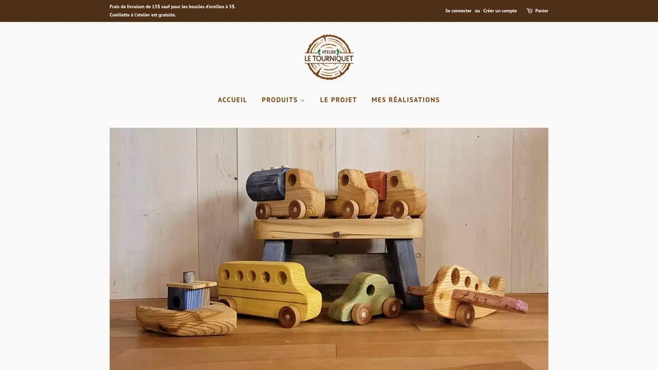 Aperçu du site Atelier Le Tourniquet