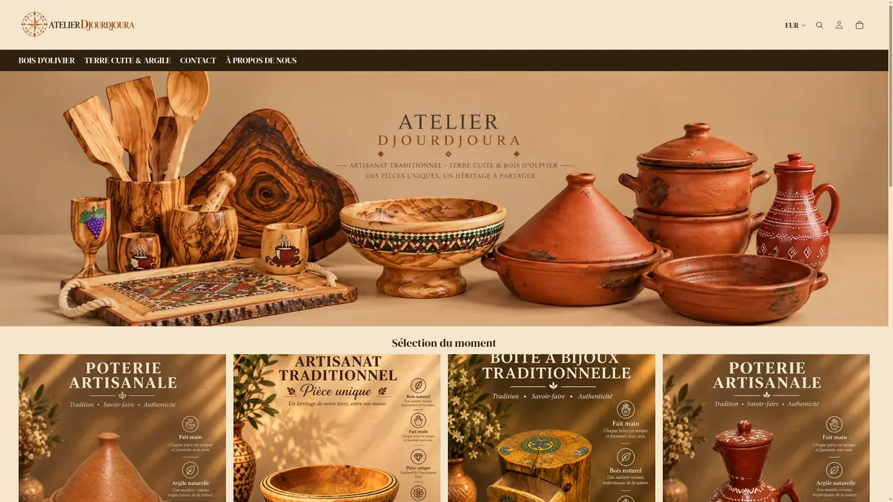Screenshot de atelierdjourdjoura.com