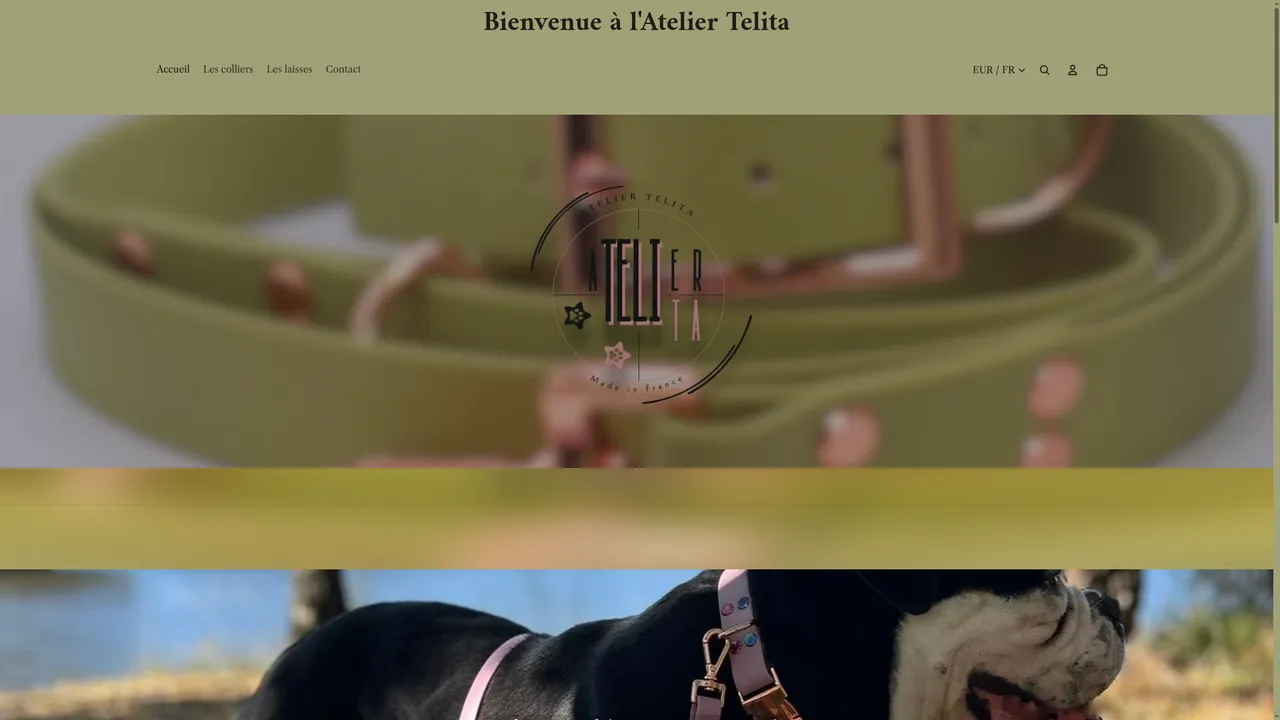 Screenshot de ateliertelita.com