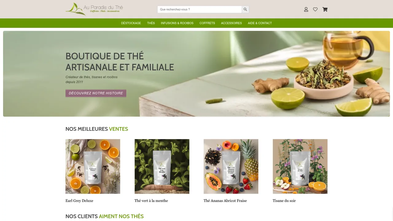 Screenshot de Au Paradis du Thé