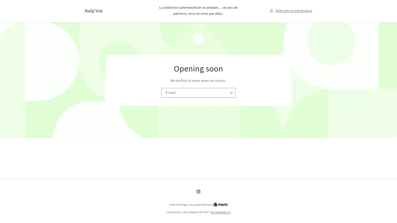 Aperçu du site aulpina.com