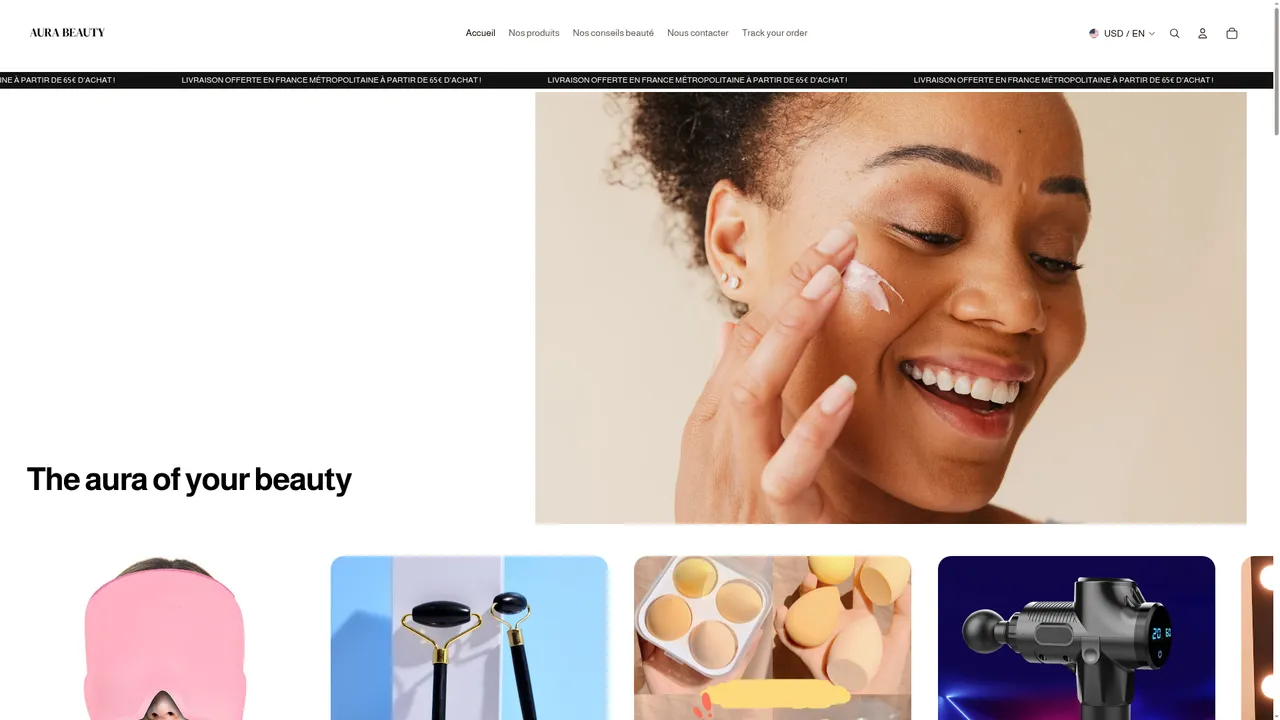 Screenshot de AURA BEAUTY
