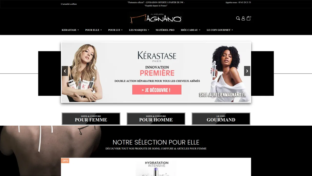 Aperçu du site Aurelien Magnano Shopping