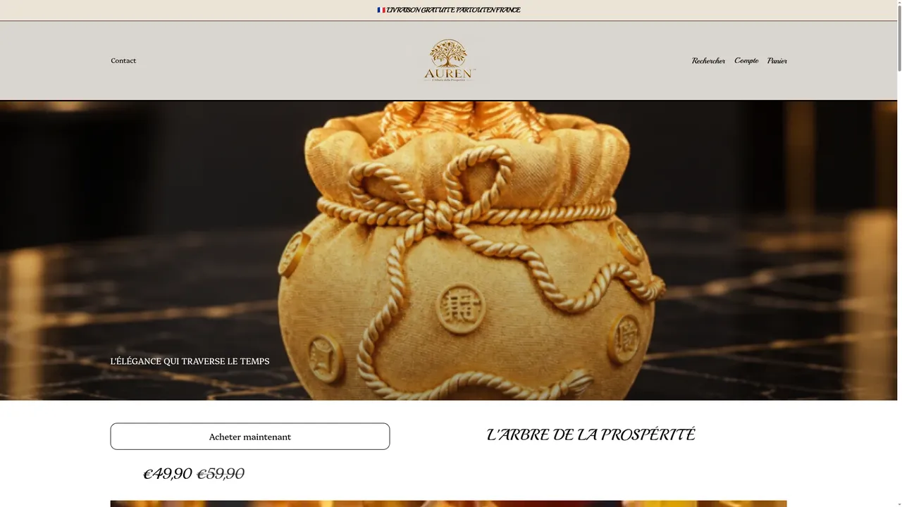 Screenshot de auren24.fr