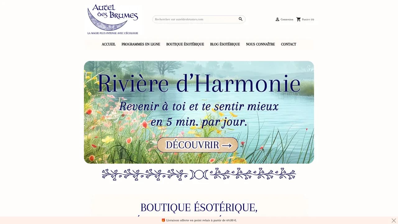 Aperçu du site Autel des Brumes