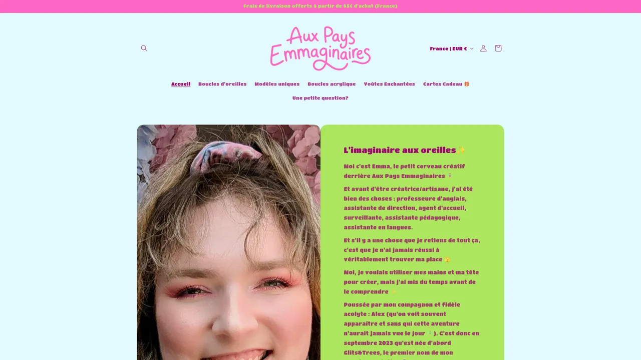 Screenshot de auxpaysemmaginaires.com