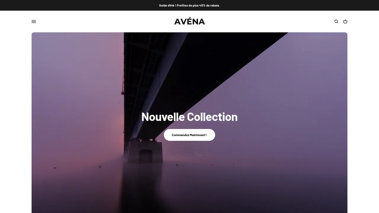 Aperçu du site Avena