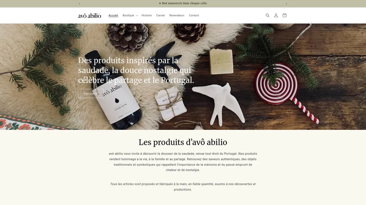 Screenshot de avoabilio.fr