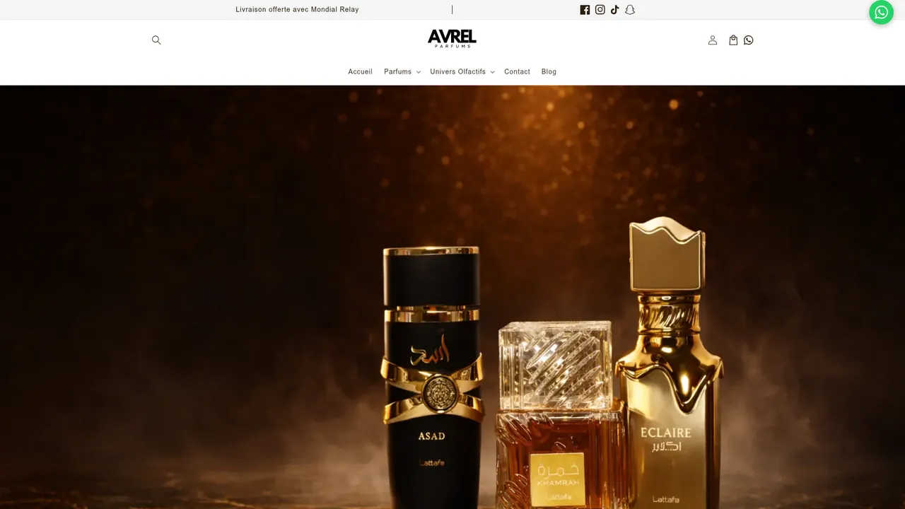 Screenshot de Avrel Parfums