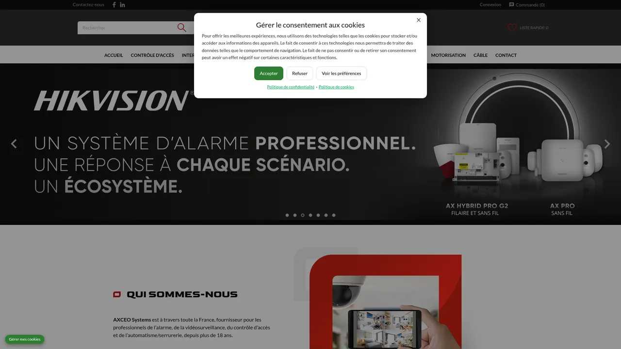 Screenshot de AXCEO Systems