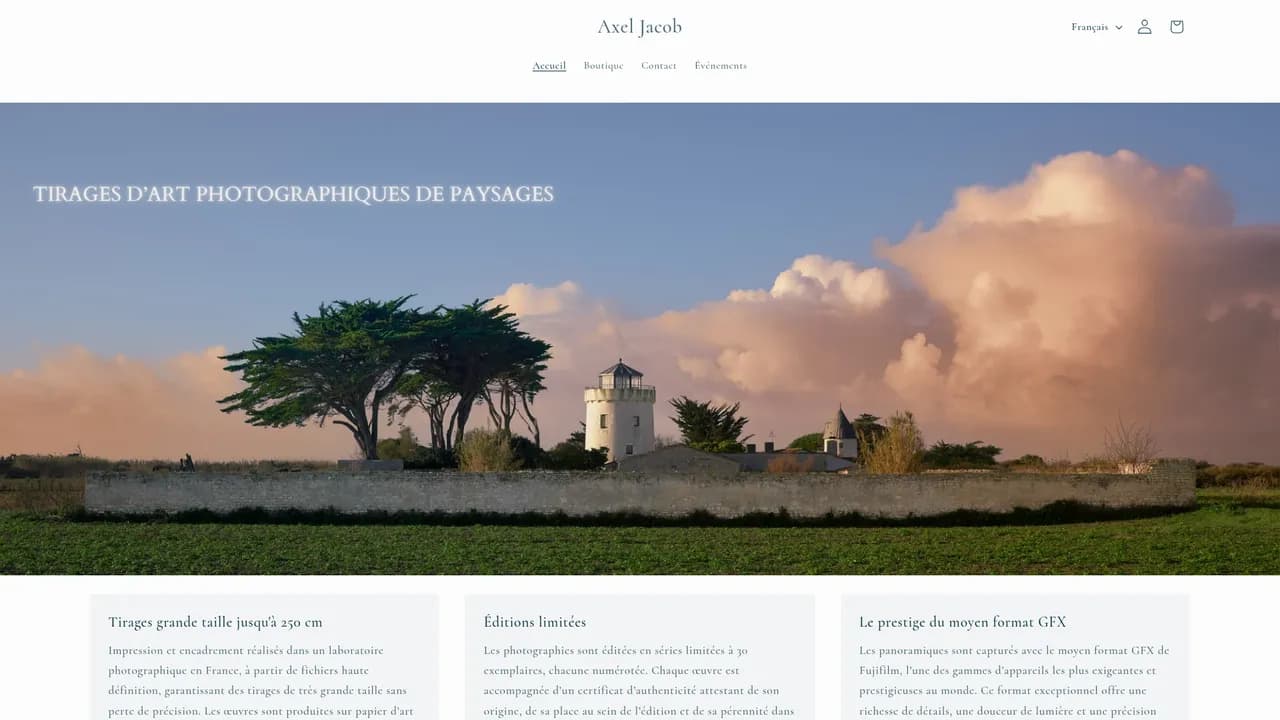 Screenshot de axeljacobstudio.com