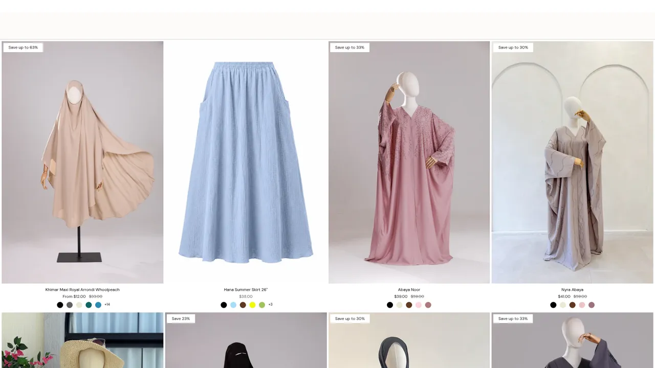 Screenshot de ayadaboutique.com