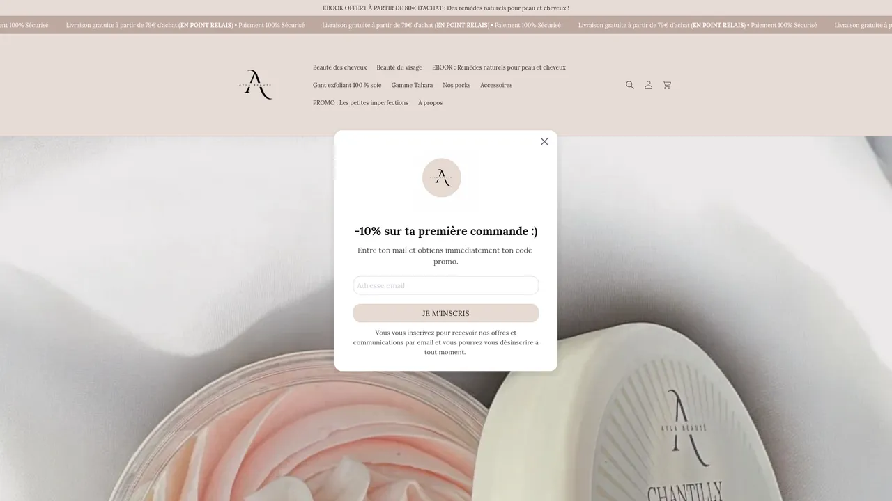 Screenshot de AYLA BEAUTÉ
