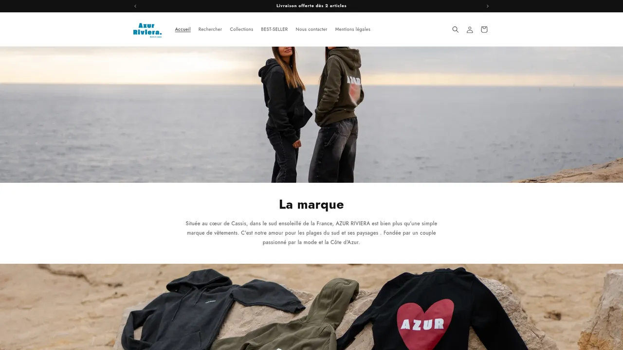 Aperçu du site azurriviera.net