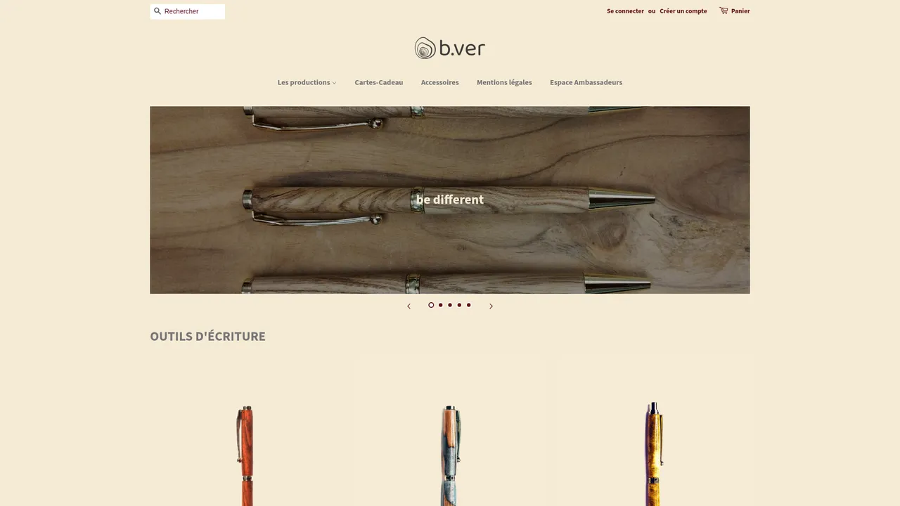 Aperçu du site b-ver.shop