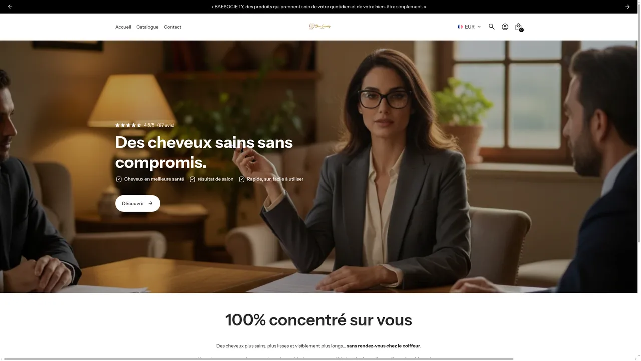 Screenshot de Bae society shop