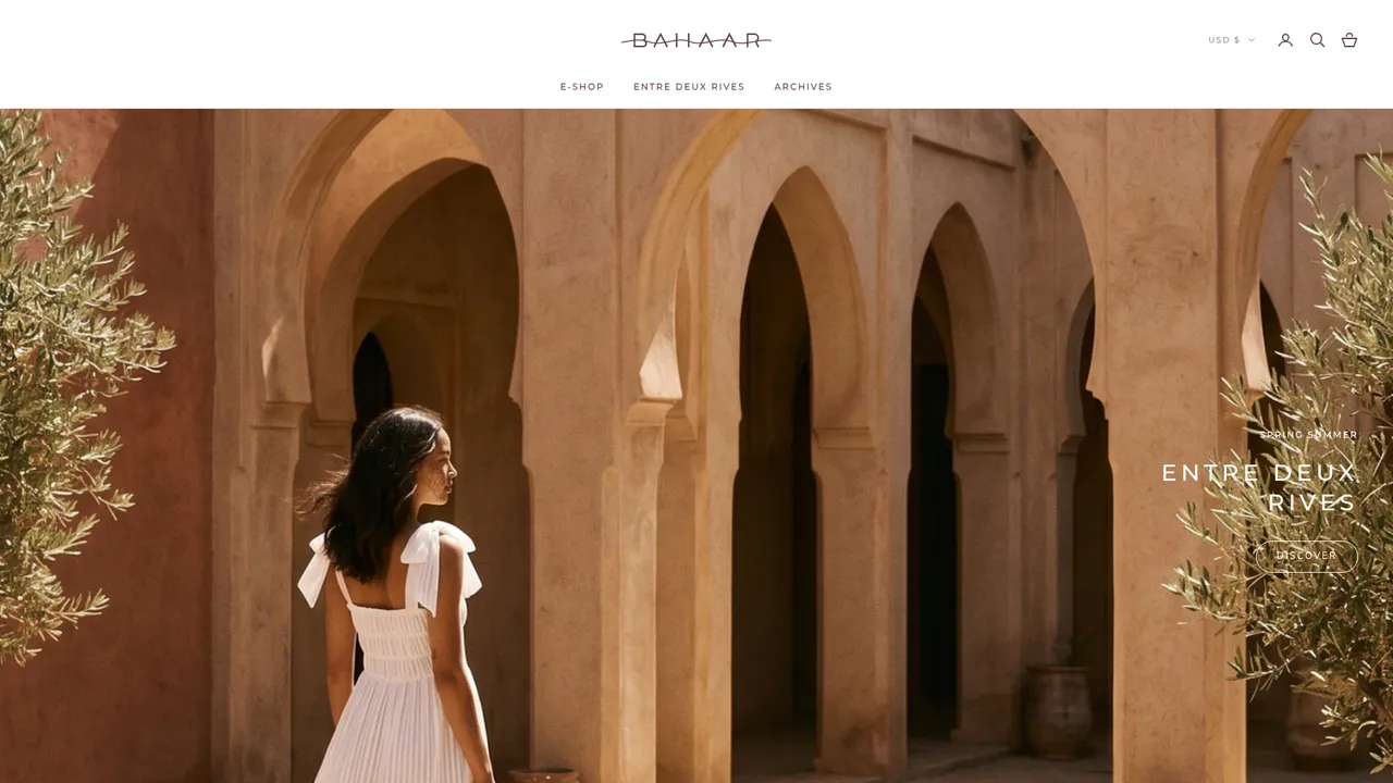 Aperçu du site BAHAAR ~ Boutique Officielle