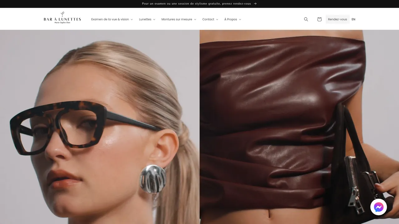 Screenshot de Bar à Lunettes Marie-Sophie Dion
