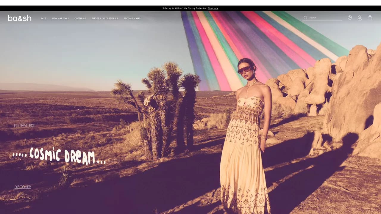 Screenshot de ba&sh Official Site