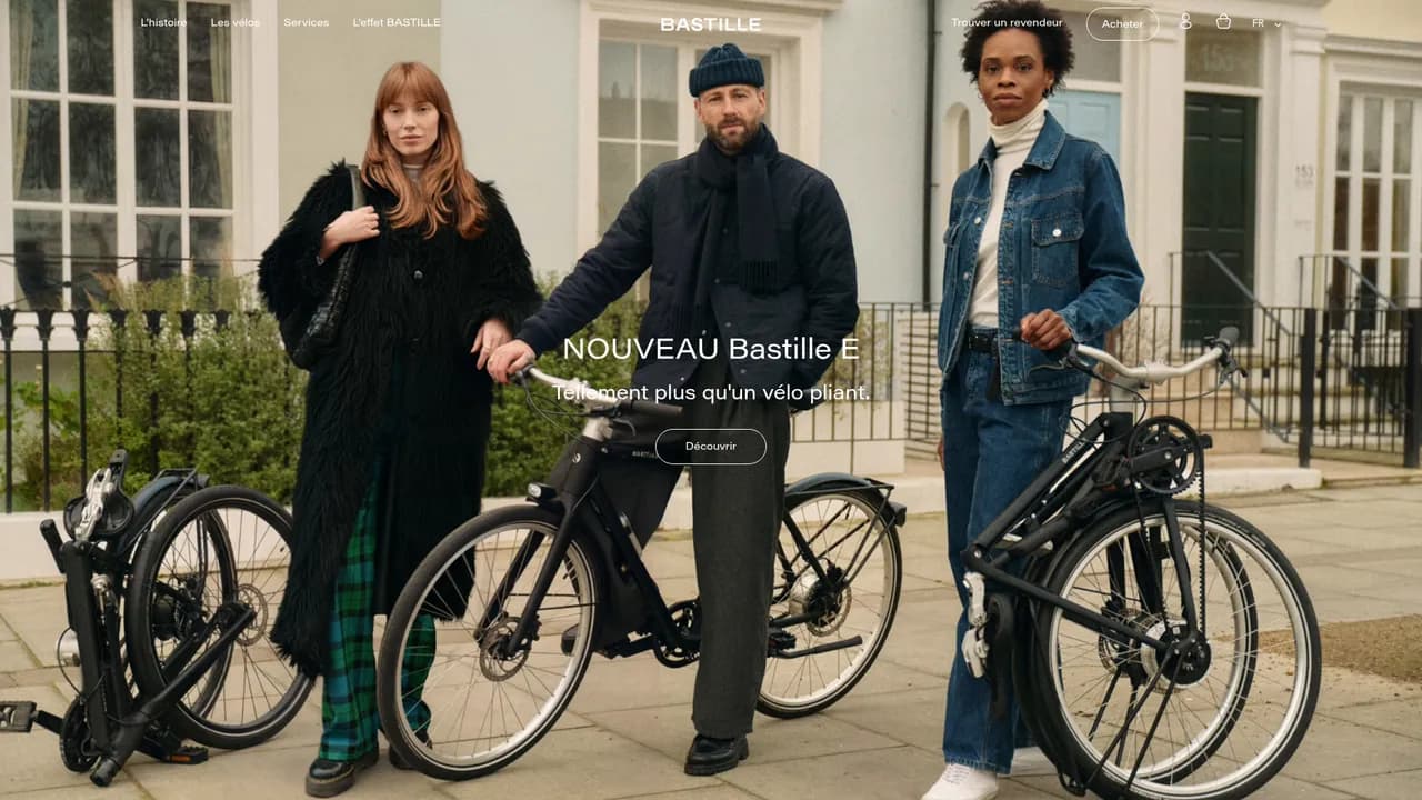 Screenshot de bastillecycles.com