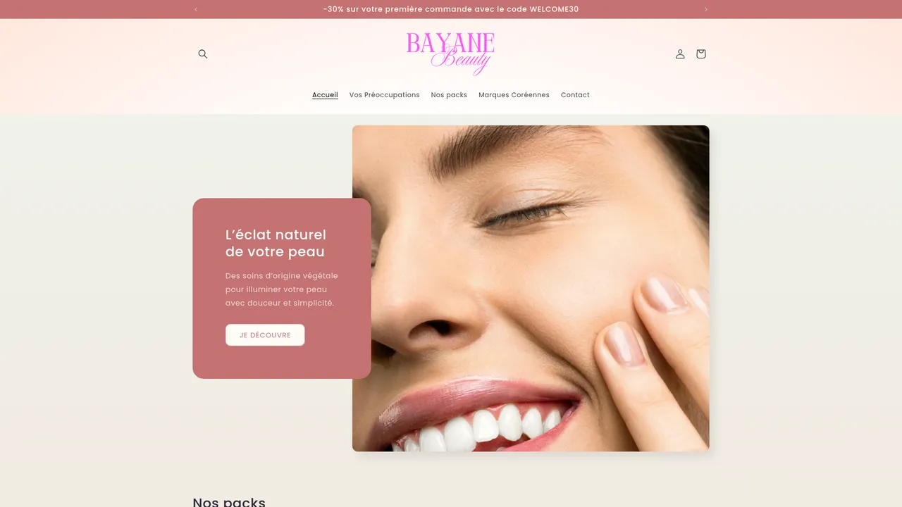 Screenshot de Bayane beauty
