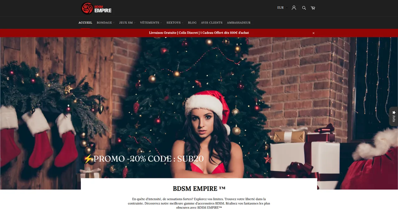 Aperçu du site BDSM Empire