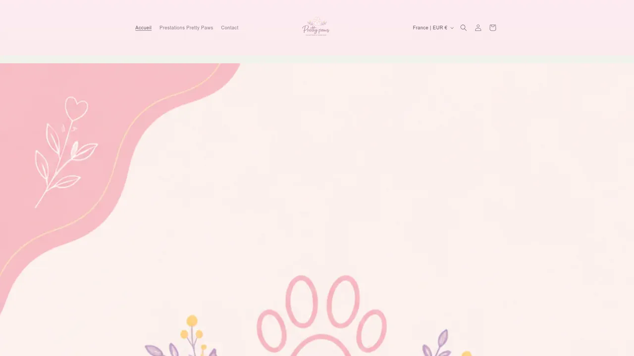 Aperçu du site Beauté Canine