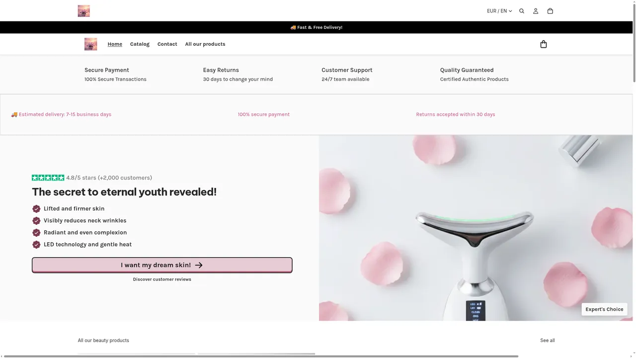 Screenshot de Beauté & Cosmétiques