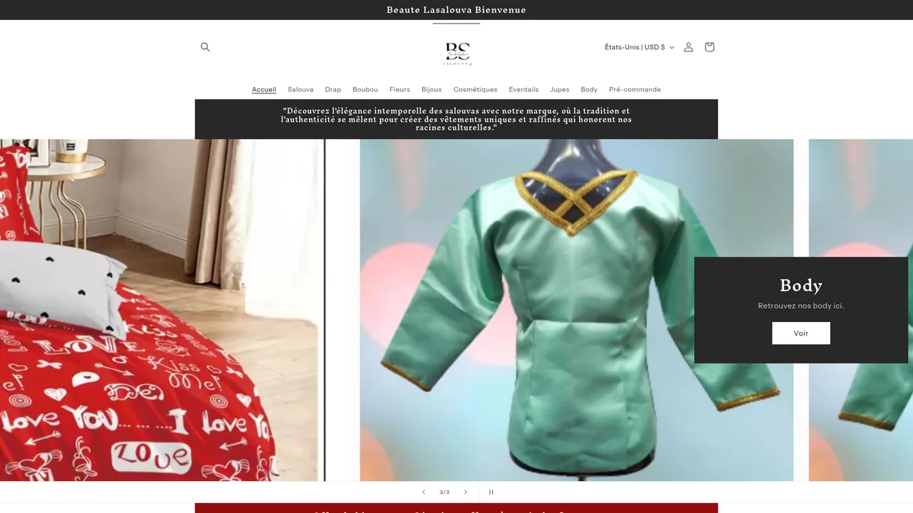 Screenshot de beautelasouva.com