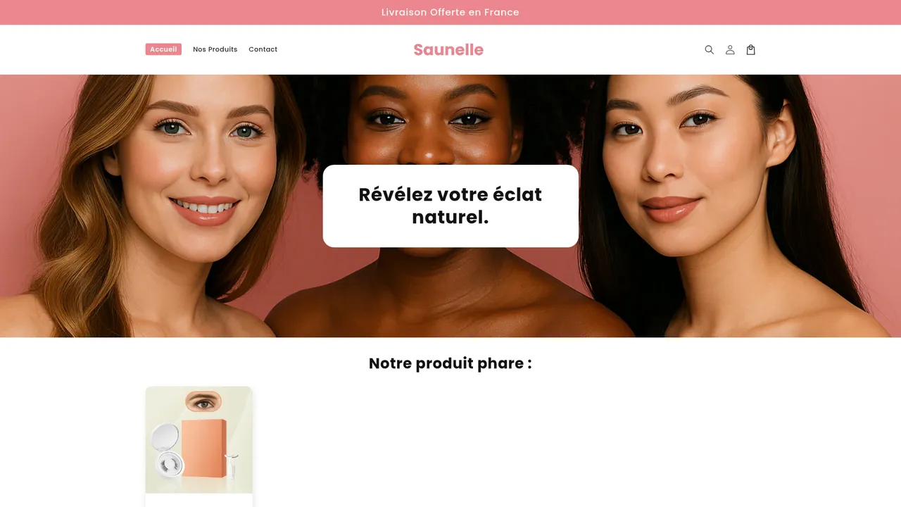Screenshot de beautesaunelle.shop