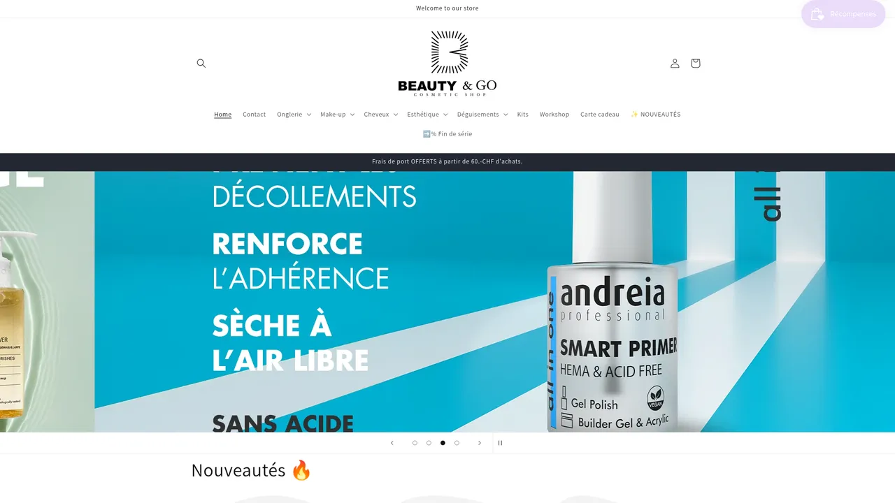 Screenshot de Beauty & Go Cosmetic Shop