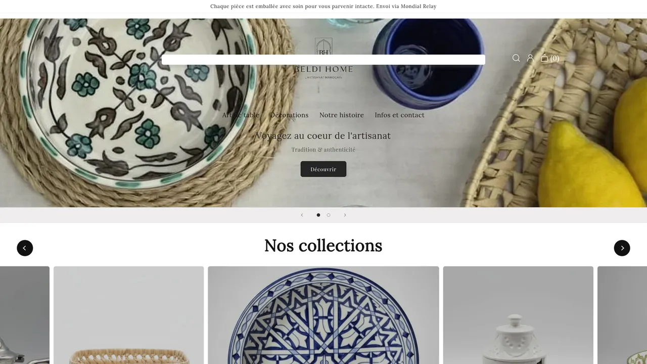 Aperçu du site beldihome.fr