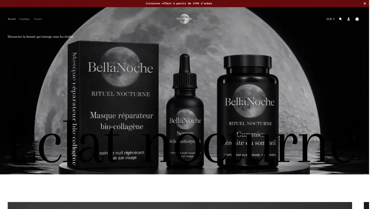 Aperçu du site BellaNoche
