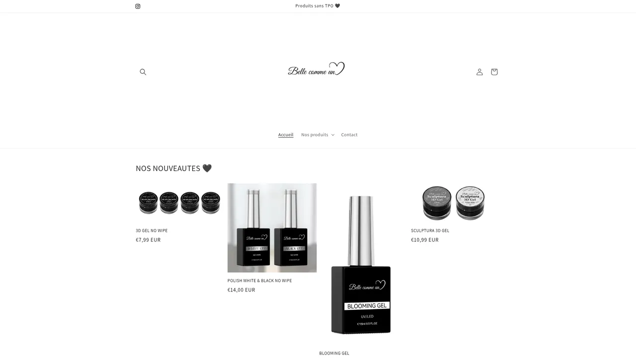 Screenshot de bellecommeuncoeur.com