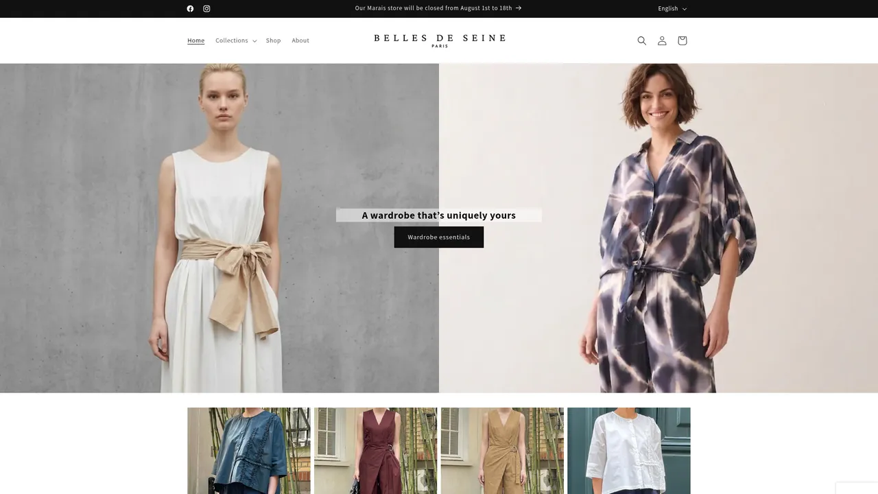 Screenshot de bellesdeseine.com