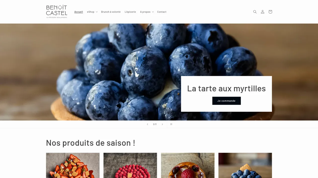 Screenshot de benoitcastel.com