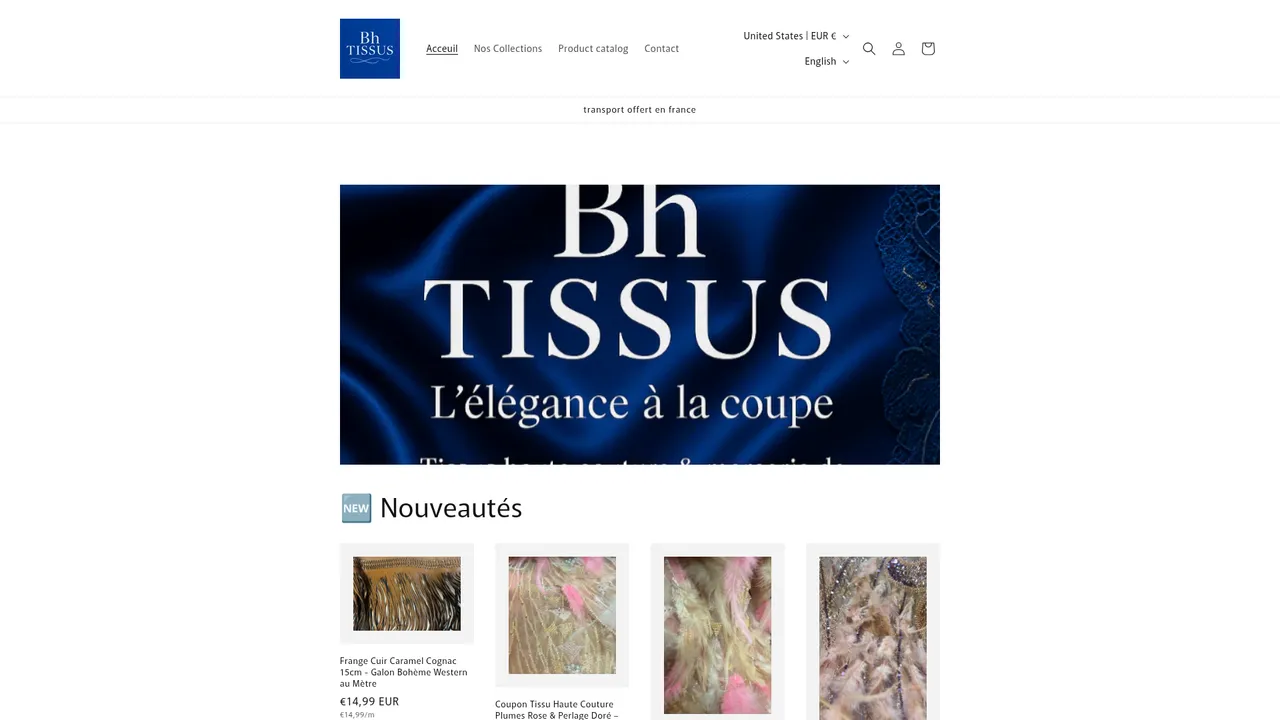 Screenshot de Bh Tissus