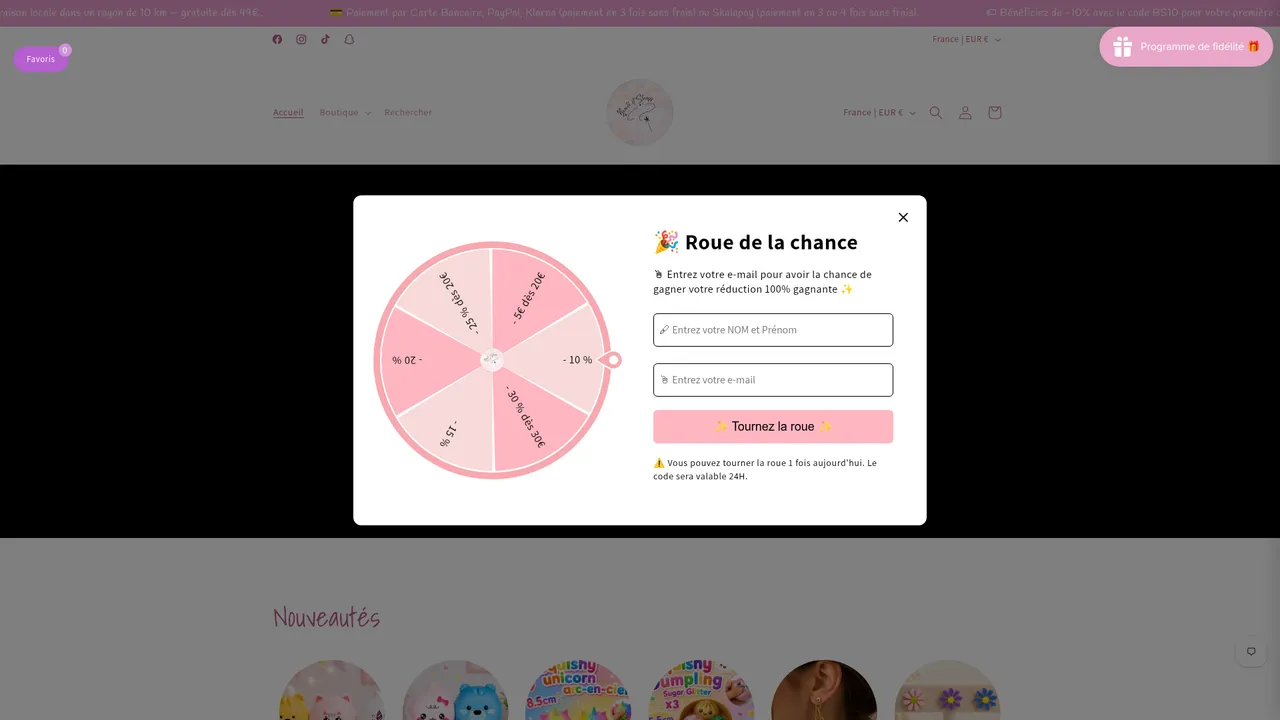 Screenshot de Bienvenue chez Beauté et Strass